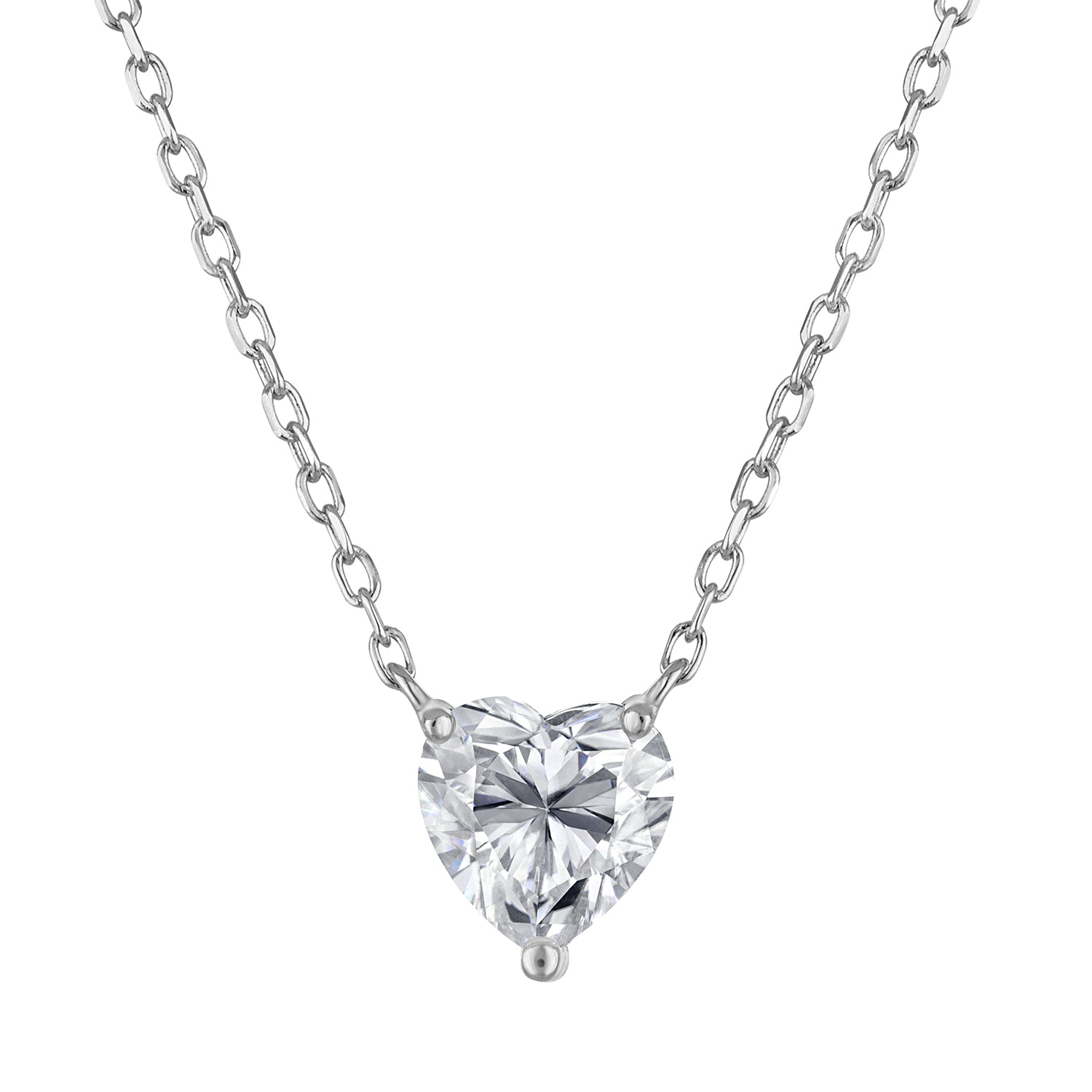 Pendant Necklace | Lab-Grown Diamond | 1 ct Heart