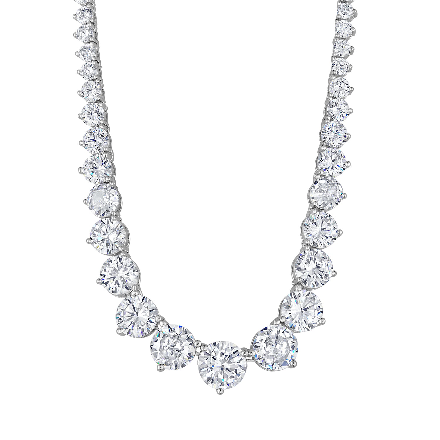 Tennis Necklaces | Cubic Zirconia | Graduated