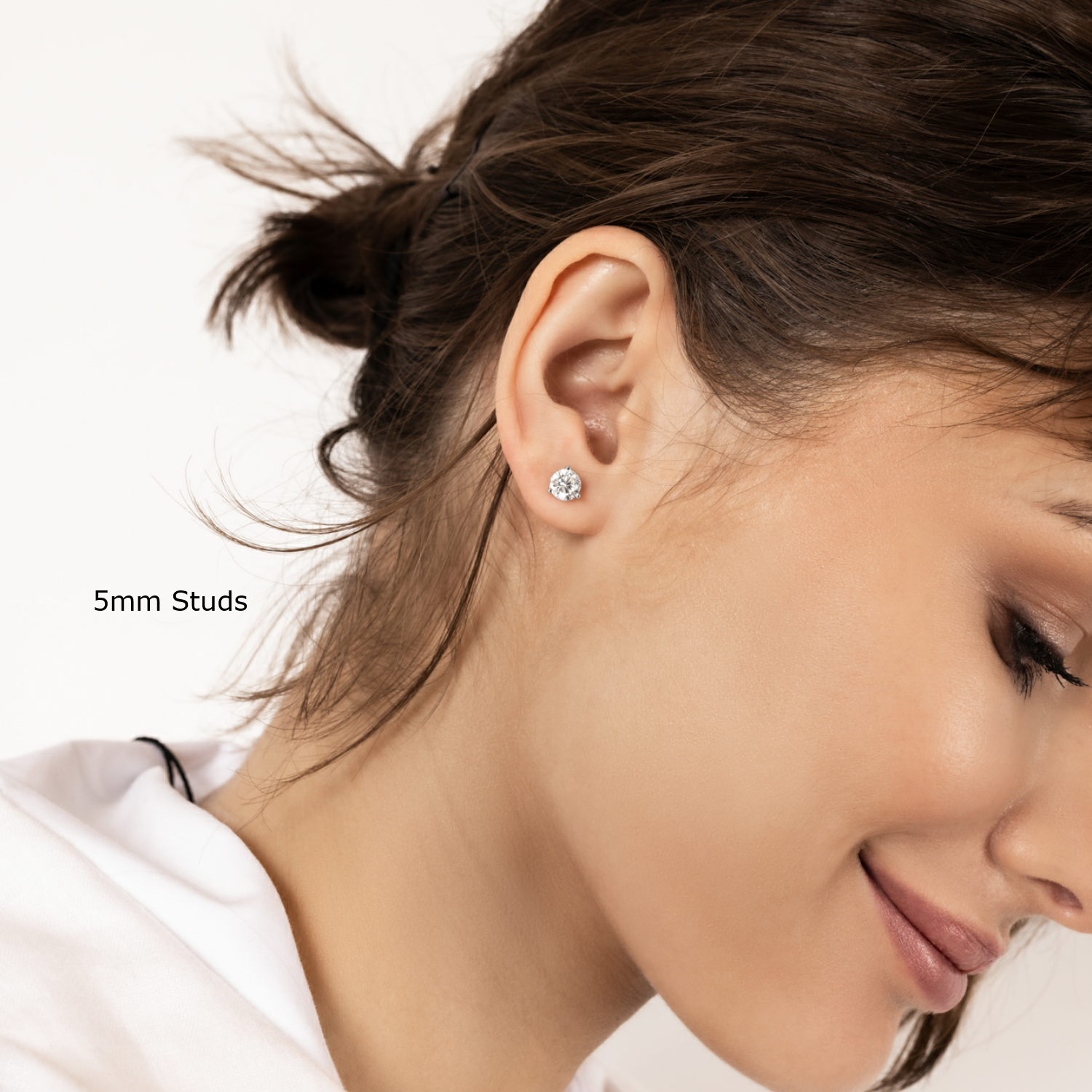 Stud Earrings | Moissanite | 3-Prong Round