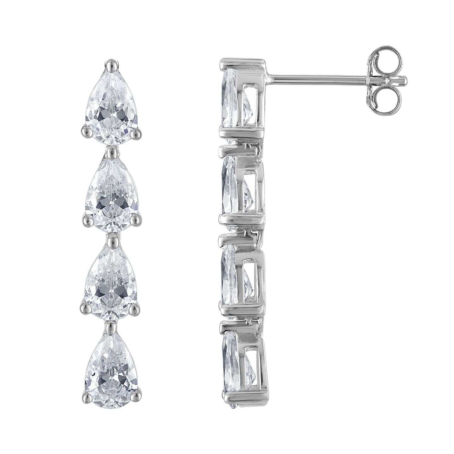 Earrings | Moissanite | Drop Pear Earrings