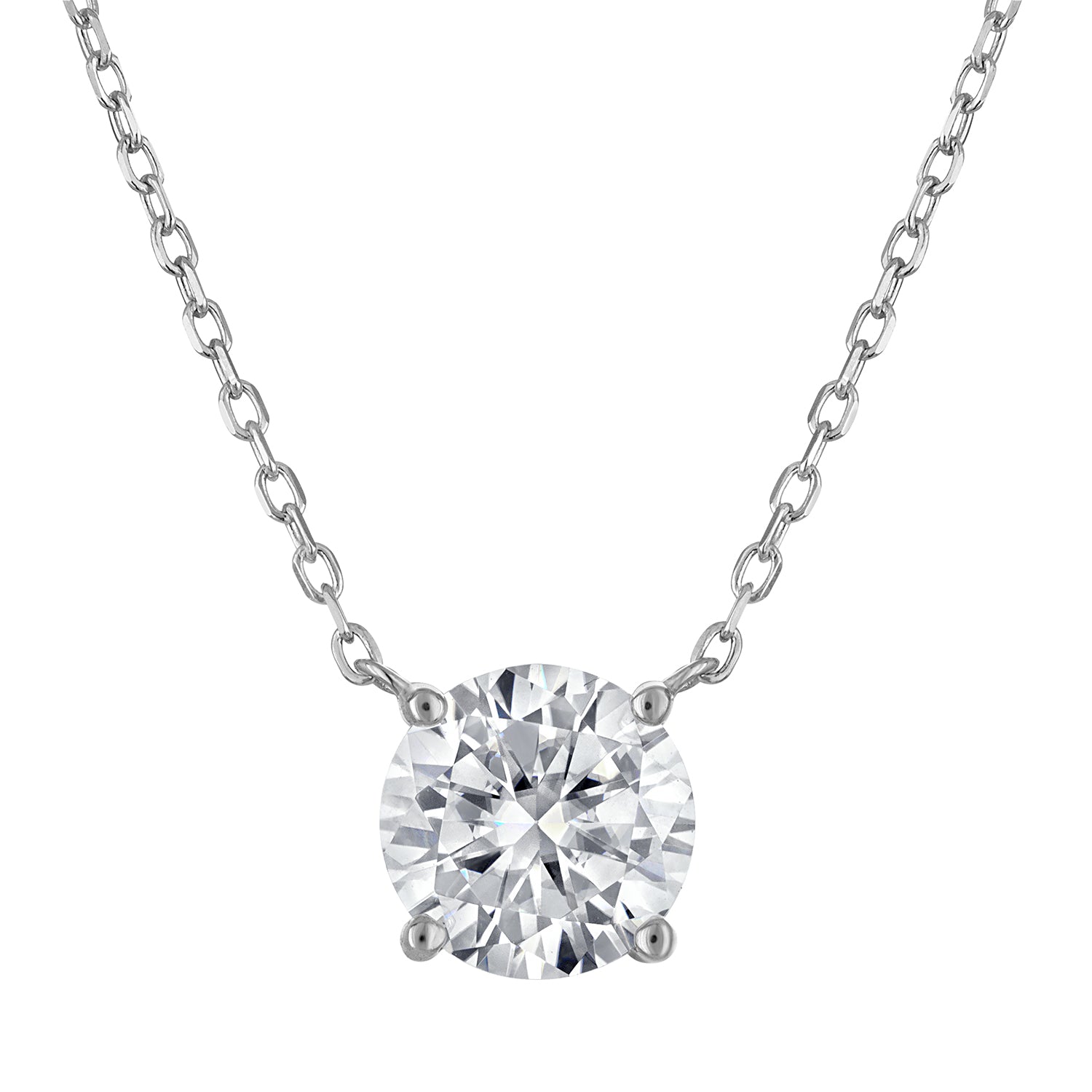 Pendant Necklace | Lab-Grown Diamond | 2 ct Round