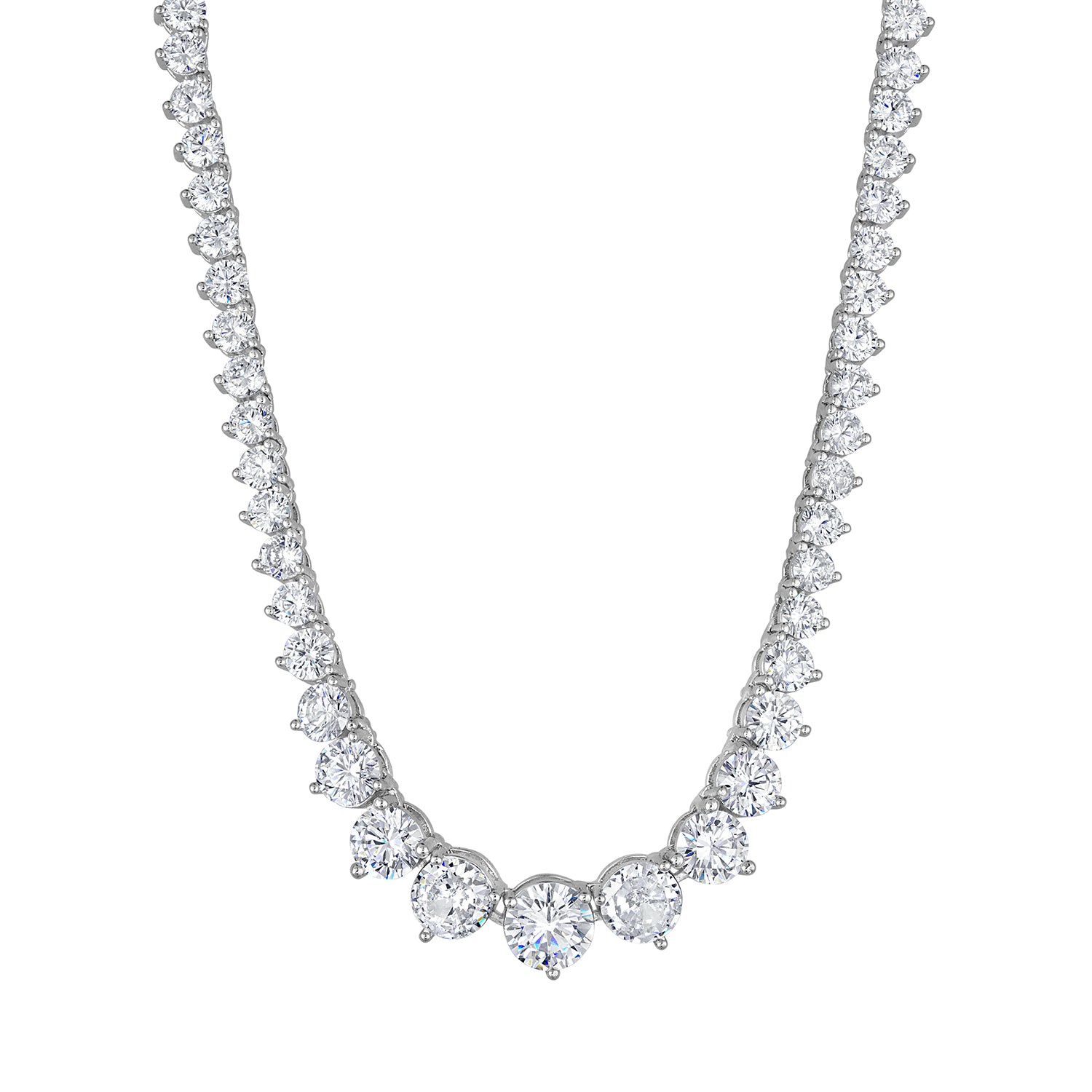 Tennis Necklaces | Cubic Zirconia | Graduated