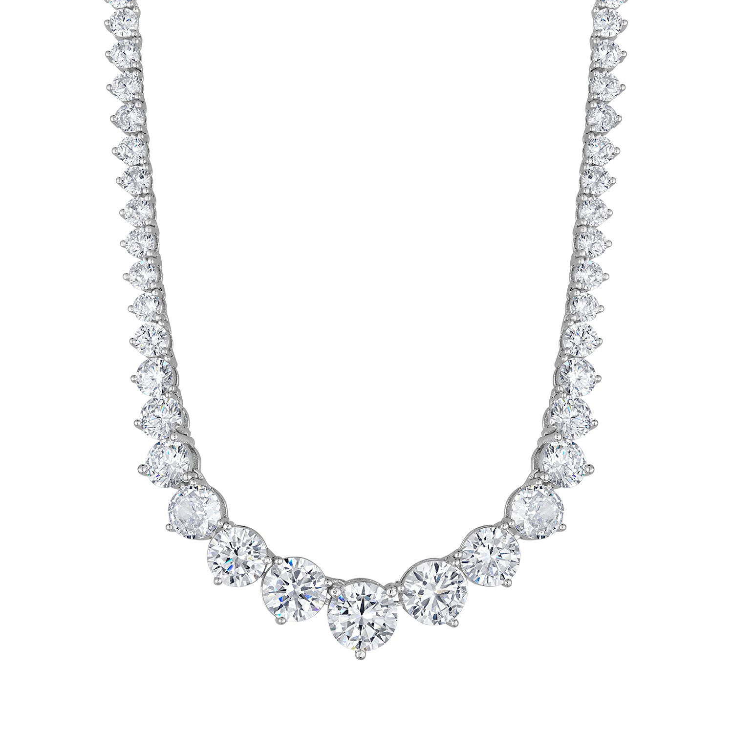 Tennis Necklaces | Cubic Zirconia | Graduated