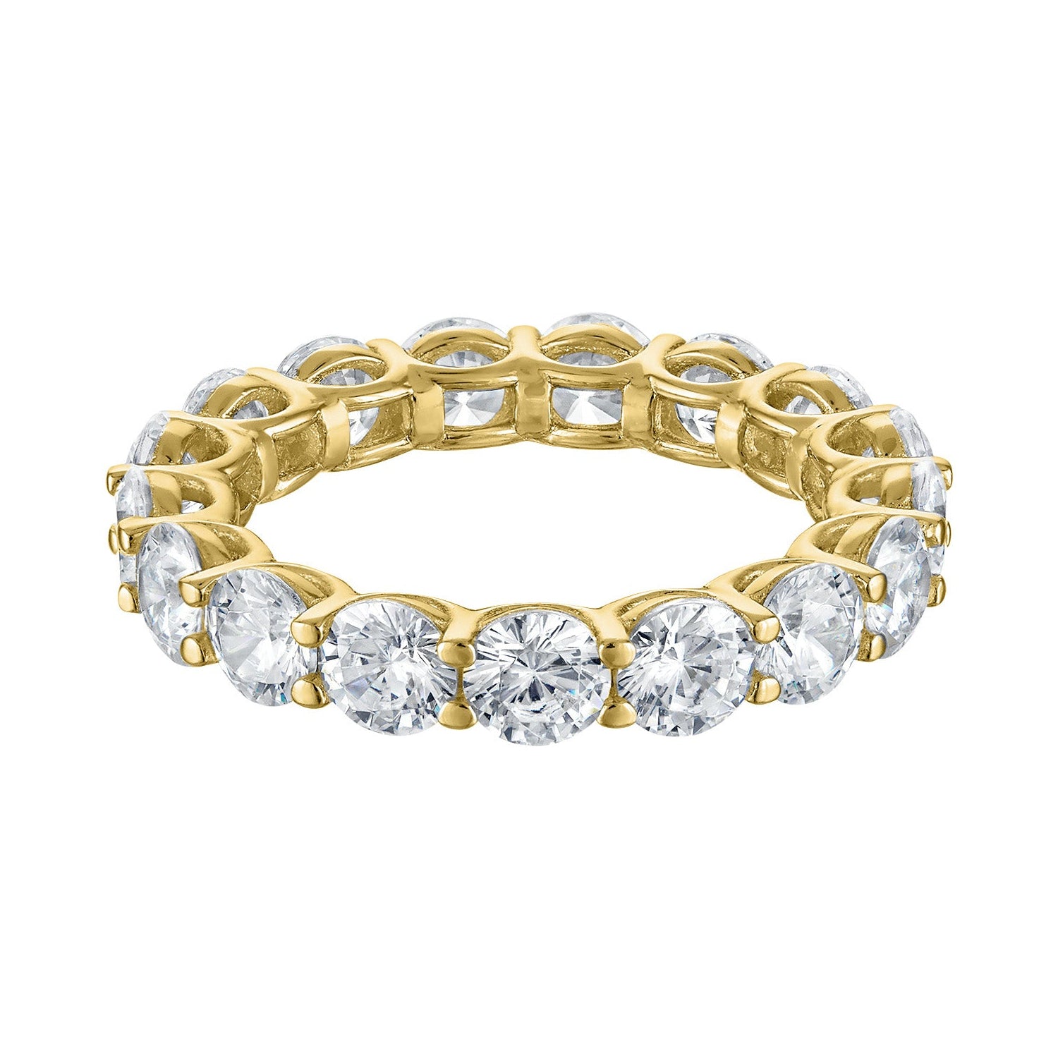 Round Eternity Band Ring CZ