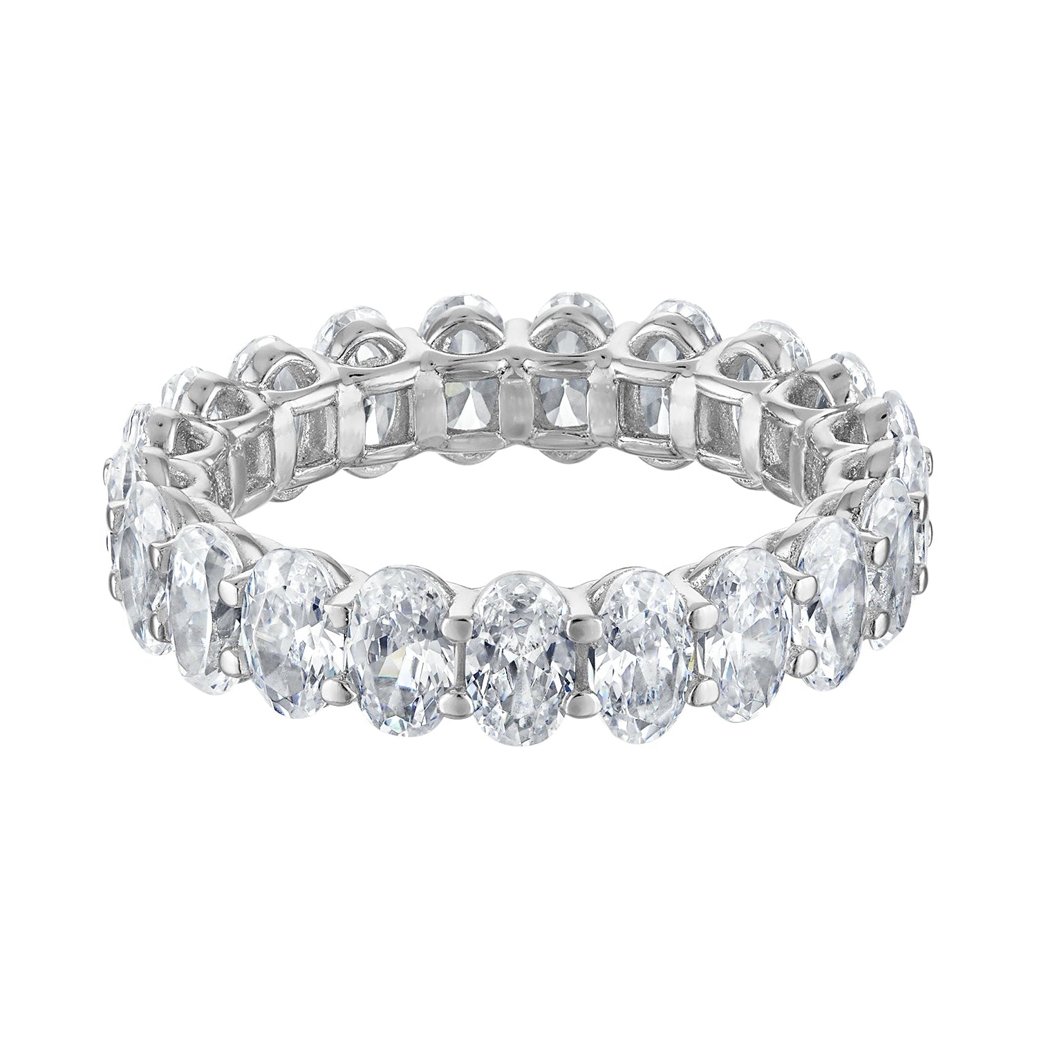 Rings | Moissanite | Oval Eternity Band