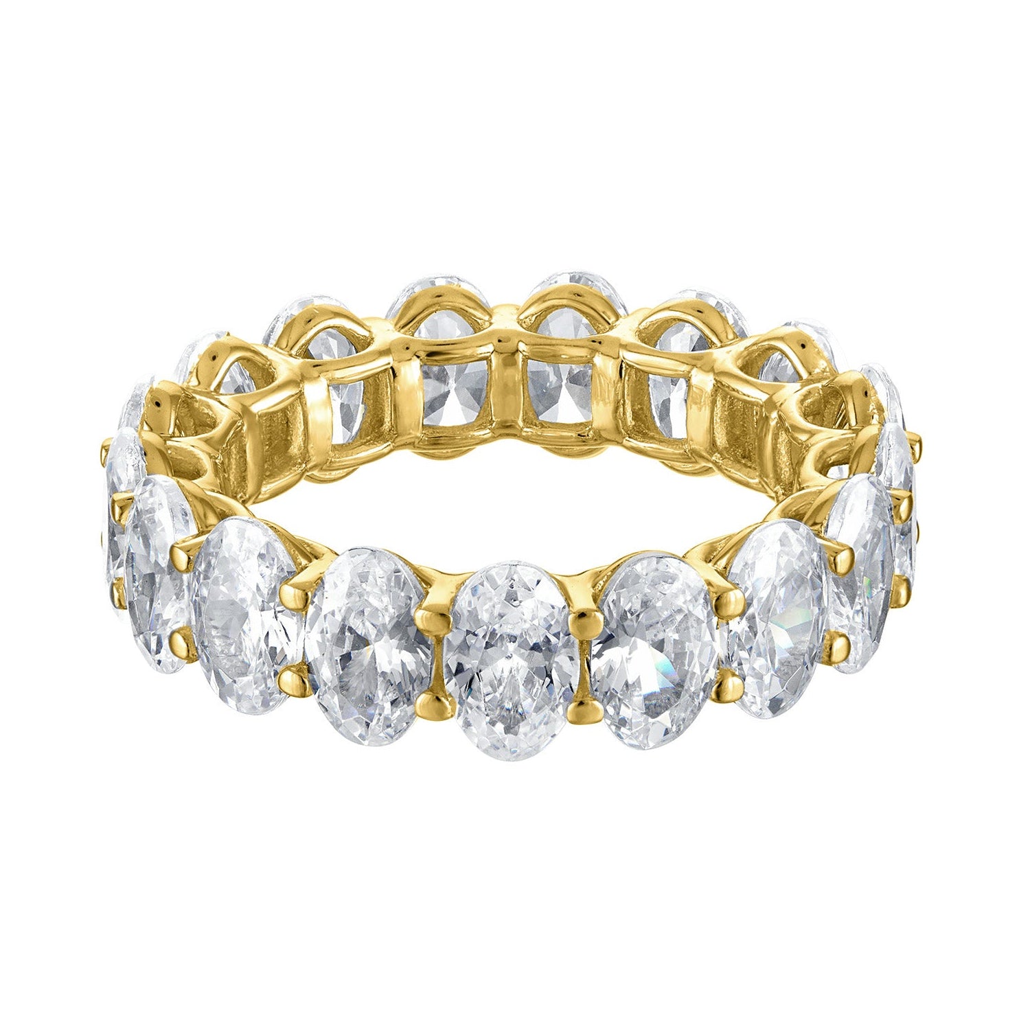 Oval Eternity Band Ring, CZ