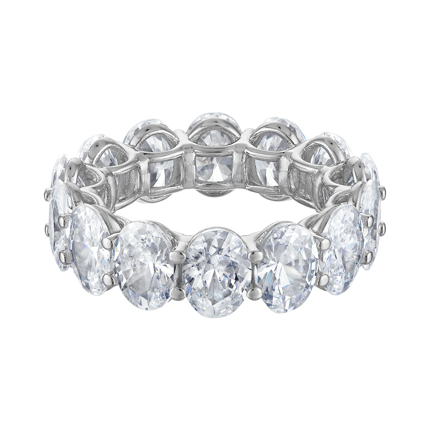 Rings | Moissanite | Oval Eternity Band