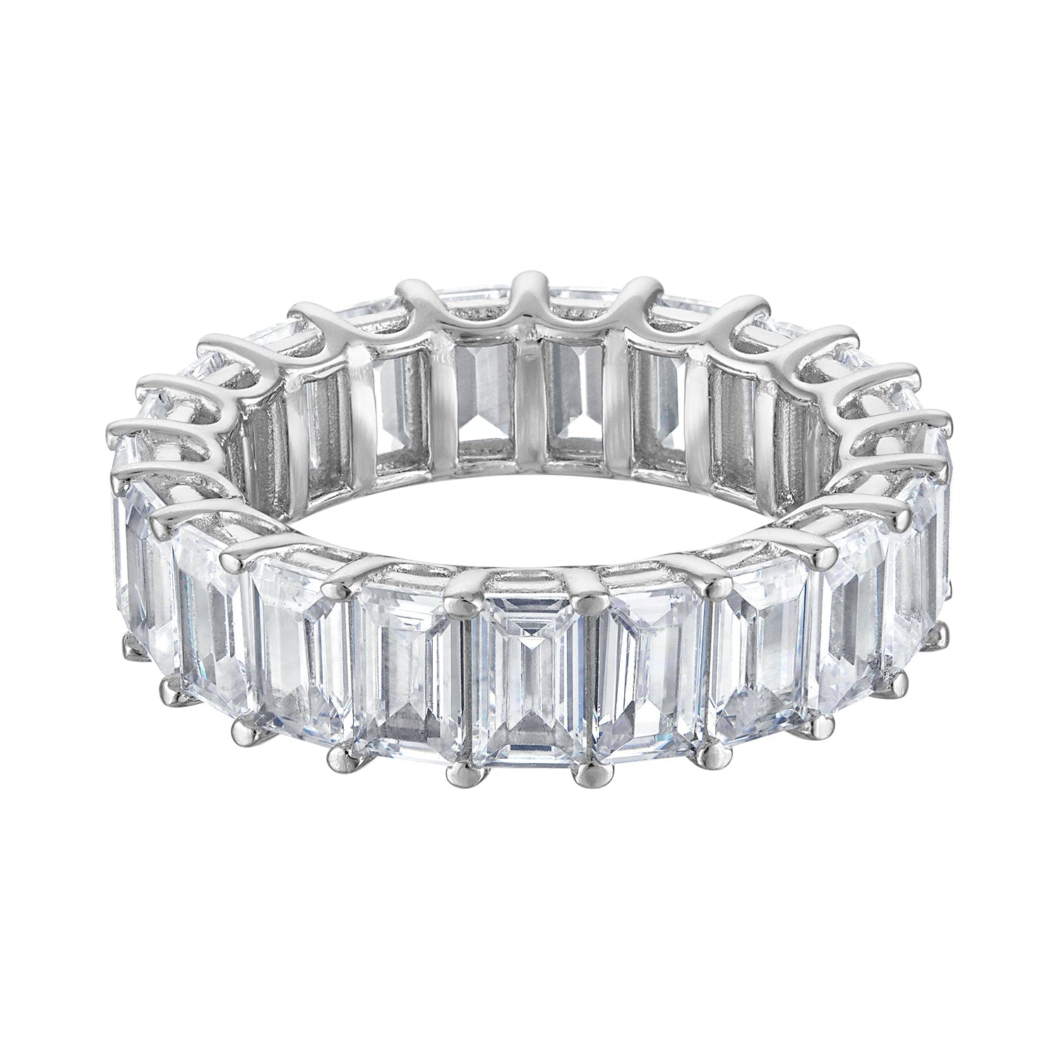 Rings | Lab-Grown Diamond | Emerald Eternity Band